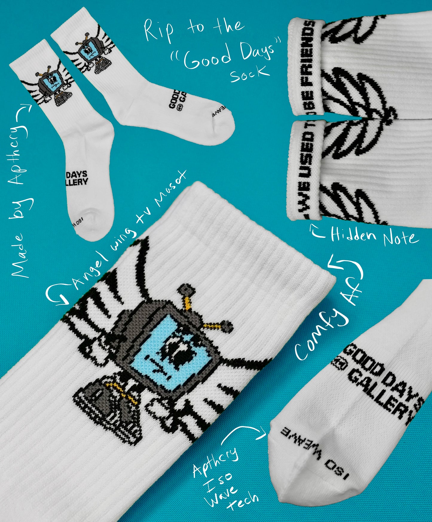 RIP To The Good Days Sock by APTCRY